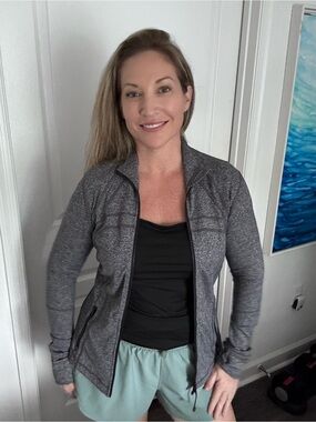 lululemon athletica Heather Gray Full-Zip Define Jacket